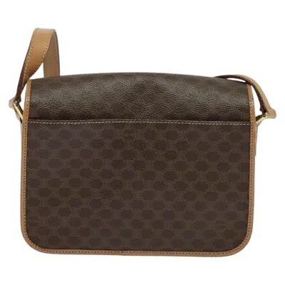 Pre-owned Celine Céline Macadam Brown Canvas Shoulder Bag ()