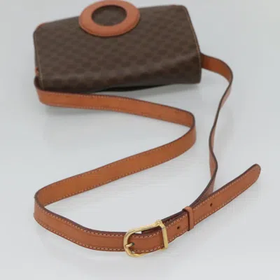 Pre-owned Celine Céline Macadam Brown Canvas Shoulder Bag ()