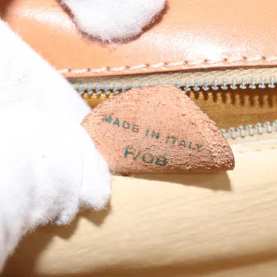 Pre-owned Celine Céline Macadam White Canvas Shoulder Bag ()