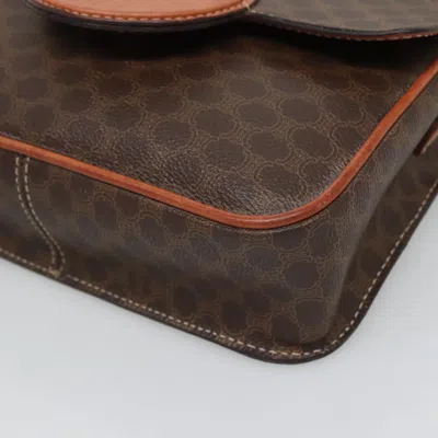 Pre-owned Celine Céline Macadam Brown Canvas Shoulder Bag ()