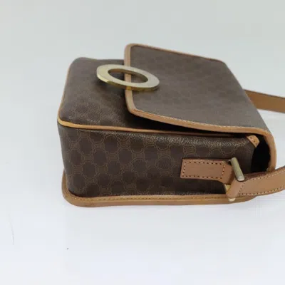 Pre-owned Celine Céline Macadam Brown Canvas Shoulder Bag ()