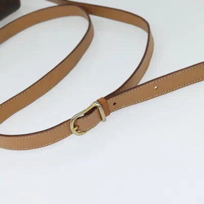 Pre-owned Celine Céline Macadam Brown Canvas Shoulder Bag ()