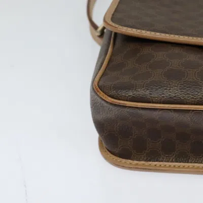 Pre-owned Celine Céline Macadam Brown Canvas Shoulder Bag ()