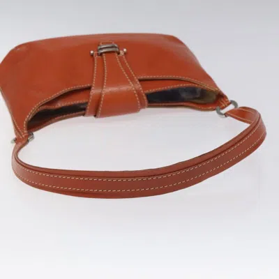 Pre-owned Celine Céline Orange Leather Shoulder Bag ()