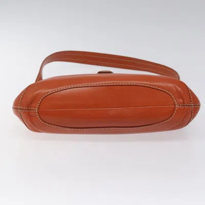 Pre-owned Celine Céline Orange Leather Shoulder Bag ()