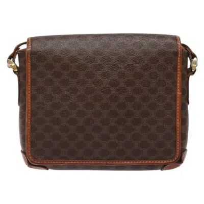 Pre-owned Celine Céline Macadam Brown Canvas Shoulder Bag ()
