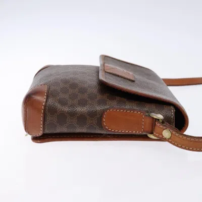 Pre-owned Celine Céline Macadam Brown Canvas Shoulder Bag ()