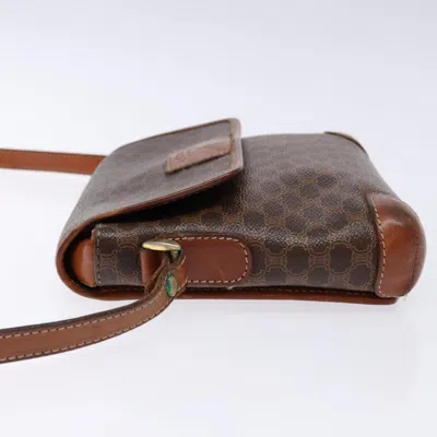 Pre-owned Celine Céline Macadam Brown Canvas Shoulder Bag ()