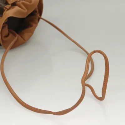 Pre-owned Celine Céline Macadam Brown,gold Canvas Shoulder Bag ()
