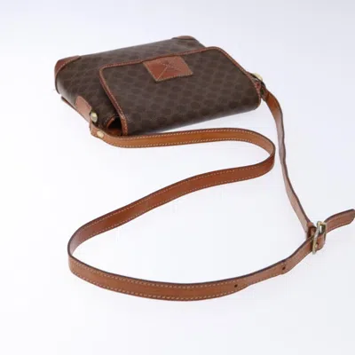 Pre-owned Celine Céline Macadam Brown Canvas Shoulder Bag ()