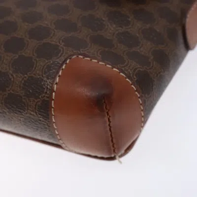 Pre-owned Celine Céline Macadam Brown Canvas Shoulder Bag ()