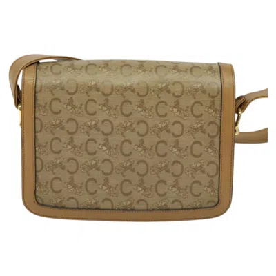 Pre-owned Celine Céline Sulky Beige Canvas, Leather Shoulder Bag ()