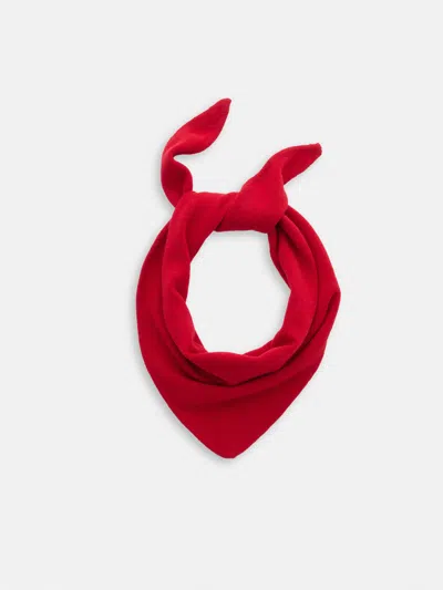 Alex Mill Handkerchief Scarf In Wool In Red