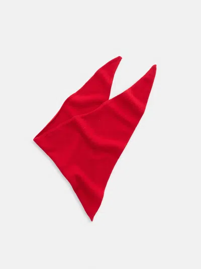 Alex Mill Handkerchief Scarf In Wool In Red