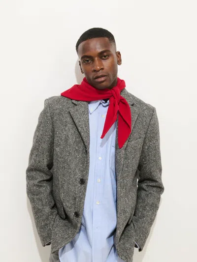 Alex Mill Handkerchief Scarf In Wool In Red