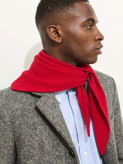 Alex Mill Handkerchief Scarf In Wool In Red