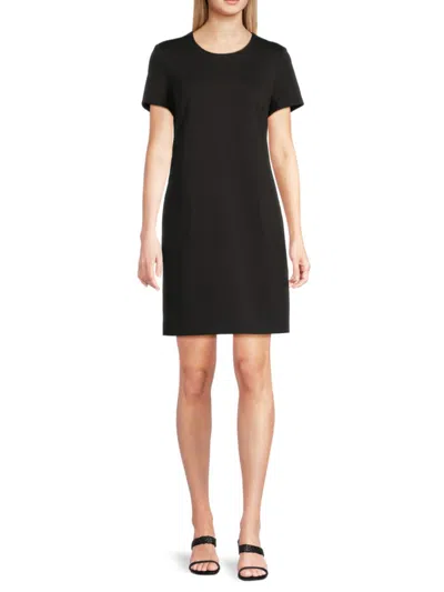 Calvin Klein Mini Dress In Crepe In Multi