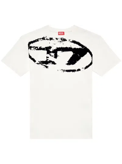 Diesel Short-sleeved T-shirt In White