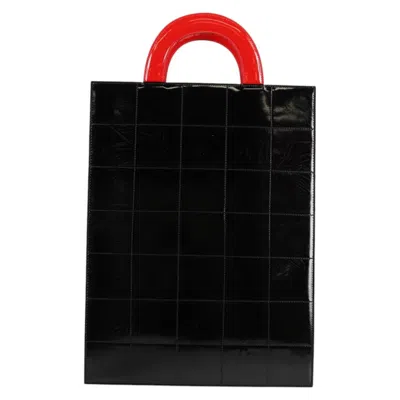 Pre-owned Chanel Cabas Red Patent Leather Tote Bag ()