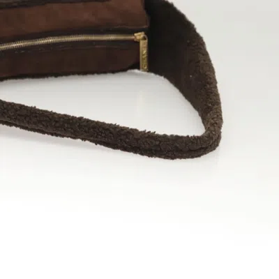 Pre-owned Chanel Cc Brown Suede Shoulder Bag ()