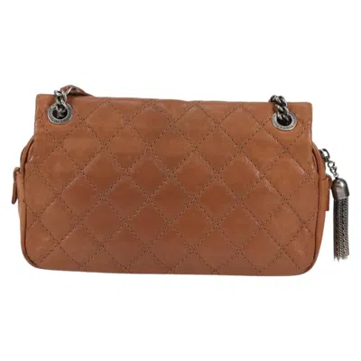 Pre-owned Chanel Classic Flap Brown Leather Shoulder Bag ()