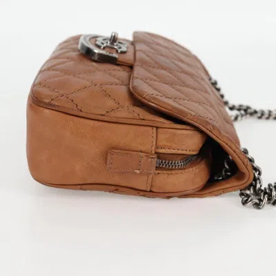 Pre-owned Chanel Classic Flap Brown Leather Shoulder Bag ()