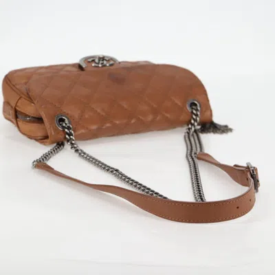 Pre-owned Chanel Classic Flap Brown Leather Shoulder Bag ()