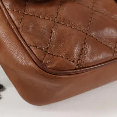 Pre-owned Chanel Classic Flap Brown Leather Shoulder Bag ()