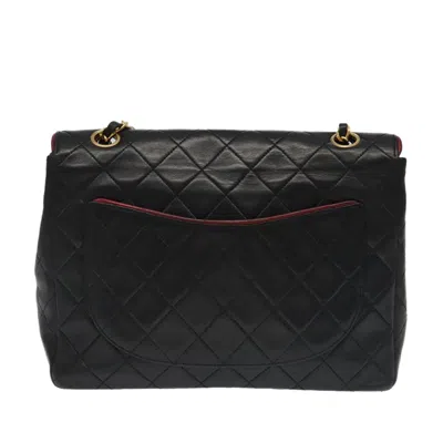 Pre-owned Chanel Coco Mark Black Leather Shoulder Bag ()