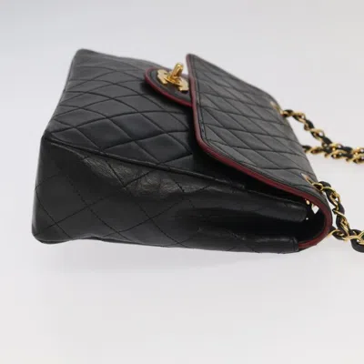 Pre-owned Chanel Coco Mark Black Leather Shoulder Bag ()