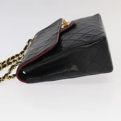 Pre-owned Chanel Coco Mark Black Leather Shoulder Bag ()