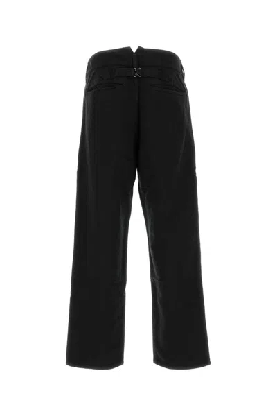 Visvim Tailored Wool Blend Trousers Featuring Pockets In Black