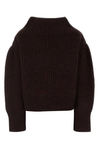 Dries Van Noten Two-tone Wool Blend Teubina Oversize Sweater In Multi