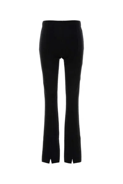 Sportmax Black Viscose Blend Leggings In Black