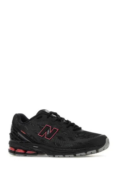 New Balance Black Mesh Sneakers In Black