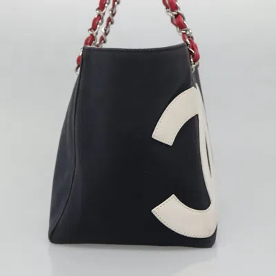 Pre-owned Chanel Numero 5 Navy Canvas Shoulder Bag ()