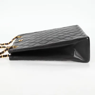 Pre-owned Chanel Shopping Black Leather Tote Bag ()