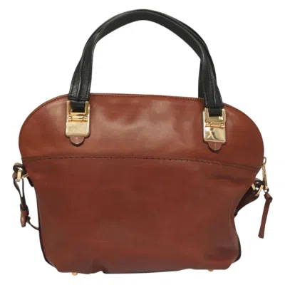 Pre-owned Chloé Angie Brown Leather Shoulder Bag ()
