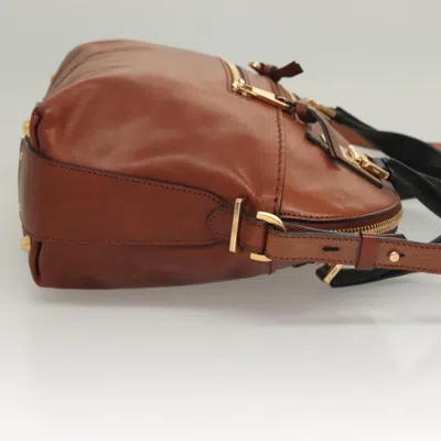 Pre-owned Chloé Angie Brown Leather Shoulder Bag ()