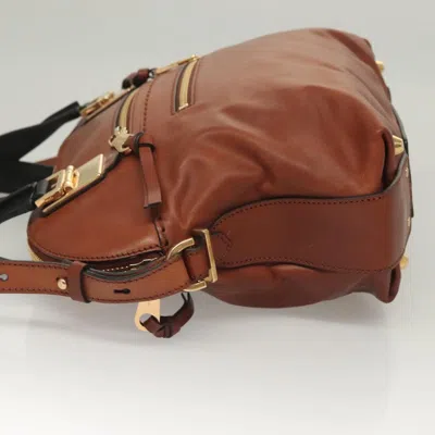 Pre-owned Chloé Angie Brown Leather Shoulder Bag ()
