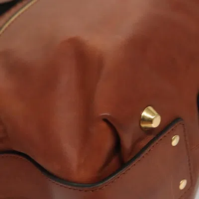 Pre-owned Chloé Angie Brown Leather Shoulder Bag ()