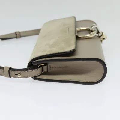 Pre-owned Chloé Faye Beige Suede Shoulder Bag ()