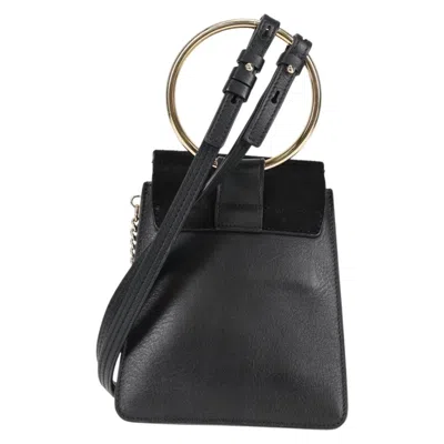 Pre-owned Chloé Faye Black Suede Shoulder Bag ()