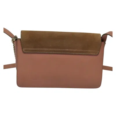 Pre-owned Chloé Faye Pink Leather Shoulder Bag ()