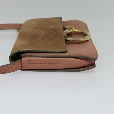 Pre-owned Chloé Faye Pink Leather Shoulder Bag ()