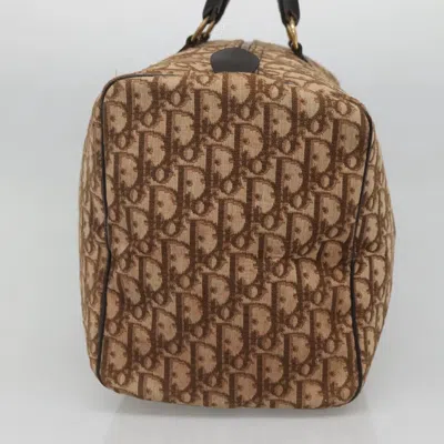 Pre-owned Dior Bowling Brown,gold Canvas Travel Bag ()