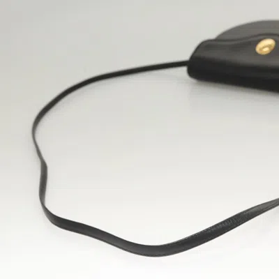 Pre-owned Dior Cd Black Leather Shoulder Bag ()