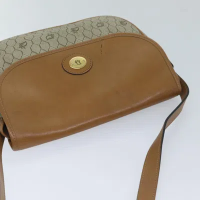 Pre-owned Dior Honeycomb Beige Canvas Shoulder Bag ()
