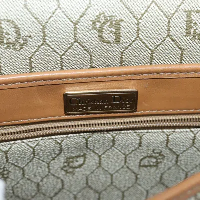 Pre-owned Dior Honeycomb Beige Canvas Shoulder Bag ()