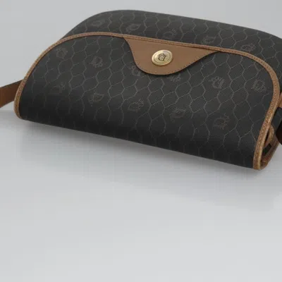 Pre-owned Dior Honeycomb Black Canvas Shoulder Bag ()